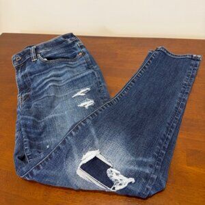 American Eagle Distressed Ripped Jeans Size 31 X 30.
